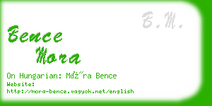 bence mora business card